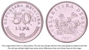 CROATIA 50 lipa 2003 / Croatian text / XF