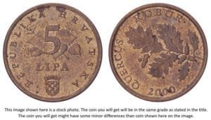 CROATIA 5 lipa 2000 / Latin text / XF-