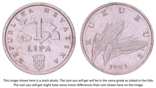 CROATIA 1 lipa 1993 / Croatian text / XF+