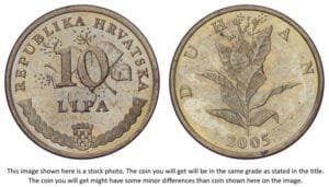 CROATIA 10 lipa 2005 / Croatian text / UNC-