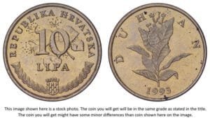 CROATIA 10 lipa 1993 / Croatian text / XF+