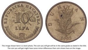 CROATIA 10 lipa 1993 / Croatian text / XF-