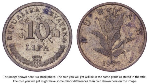 CROATIA 10 lipa 1999 / Croatian text / VF