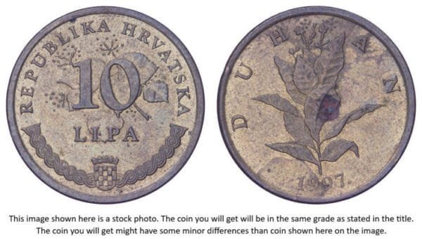 CROATIA 10 lipa 1997 / Croatian text / VF