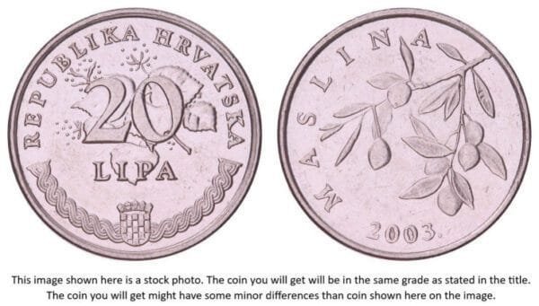 CROATIA 20 lipa 2003 / Croatian text / VF+