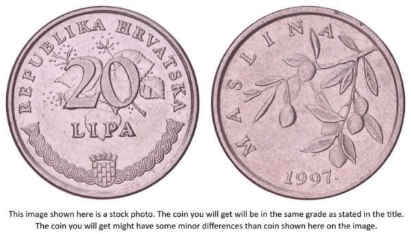 CROATIA 20 lipa 1997 / Croatian text / VF-