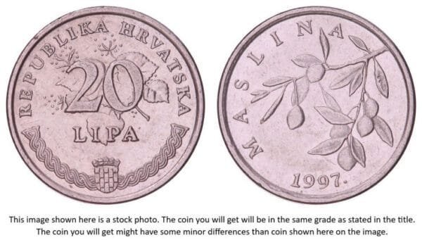 CROATIA 20 lipa 1997 / Croatian text / XF