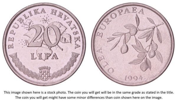 CROATIA 20 lipa 1994 / Latin text / XF+