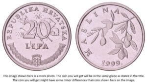 CROATIA 20 lipa 1999 / Croatian text / XF+