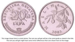 CROATIA 20 lipa 2003 / Croatian text / XF+