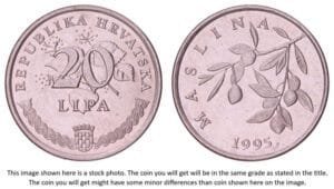 CROATIA 20 lipa 1995 / Croatian text / XF+