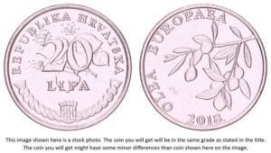 CROATIA 20 lipa 2018 / Latin text / UNC-