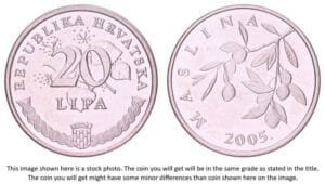 CROATIA 20 lipa 2005 / Croatian text / UNC-