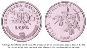 CROATIA 20 lipa 2008 / Latin text / XF+