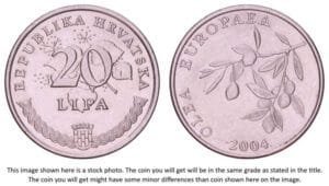 CROATIA 20 lipa 2004 / Latin text / XF+