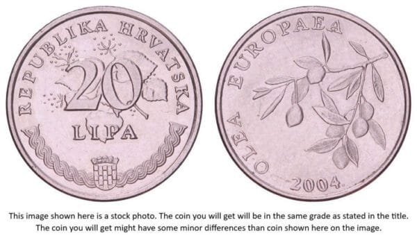 CROATIA 20 lipa 2004 / Latin text / XF+