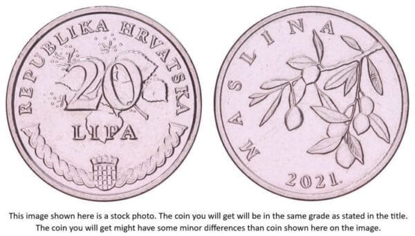 CROATIA 20 lipa 2021 / Croatian text / UNC