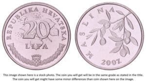 CROATIA 20 lipa 2007 / Croatian text / UNC