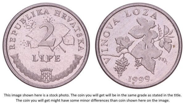 CROATIA 2 lipe 1999 / Croatian text / UNC-