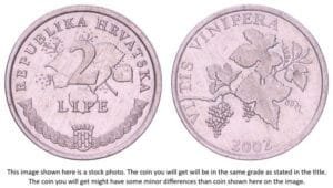 CROATIA 2 lipe 2002 / Latin text / XF+