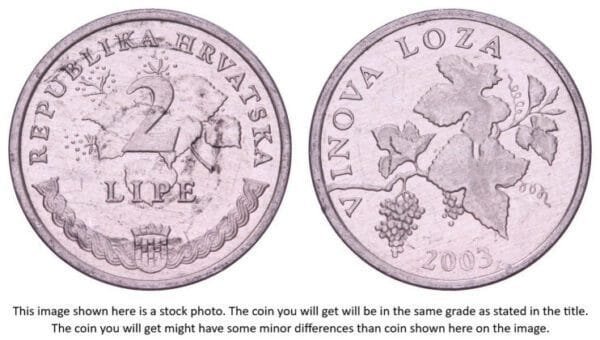 CROATIA 2 lipe 2003 / Latin text / VF+