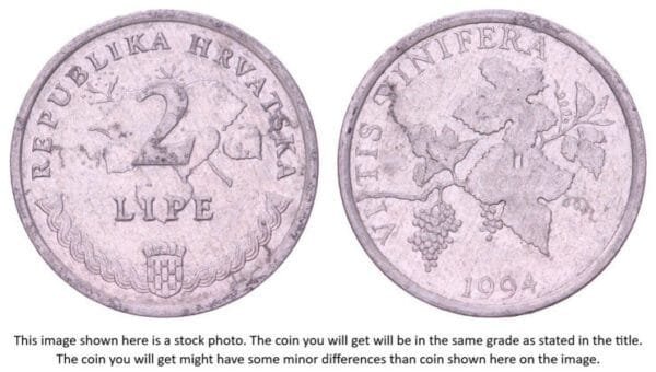 CROATIA 2 lipe 1994 / Latin text / VF