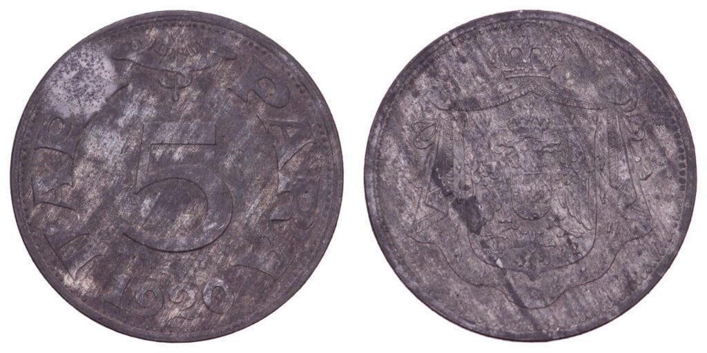 JUGOSLAVIJA 5 para 1920 VF-