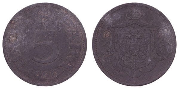YUGOSLAVIA 5 para 1920 VF-