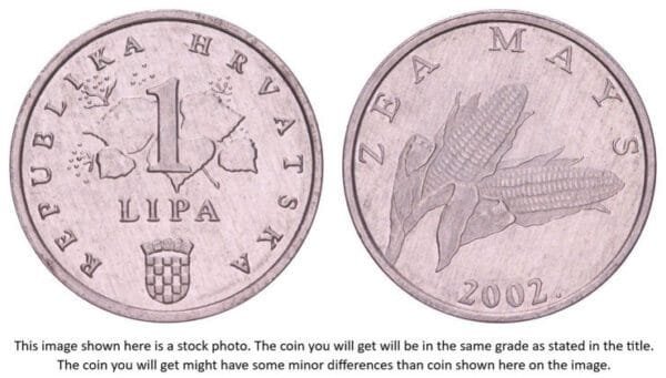 CROATIA 1 lipa 2002 / Latin text / UNC-