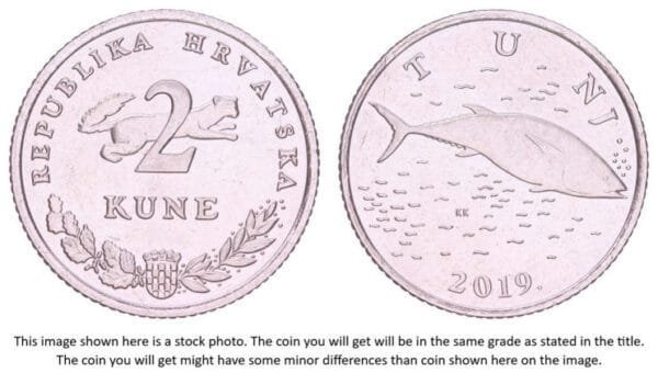 CROATIA 2 kune 2019 / Croatian text / XF+