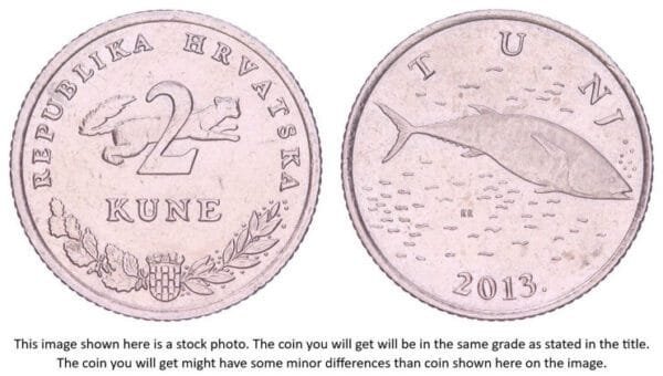 CROATIA 2 kune 2013 / Croatian text / XF+