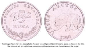 CROATIA 5 kuna 2018 / Latin text / XF