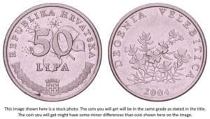 CROATIA 50 lipa 2004 / Latin text / XF