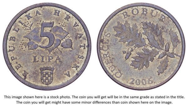 CROATIA 5 lipa 2006 / Latin text / VF+