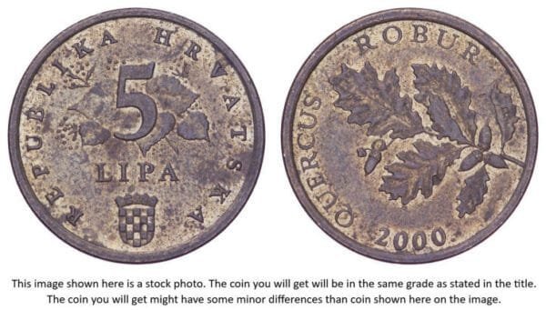 CROATIA 5 lipa 2000 / Latin text / VF