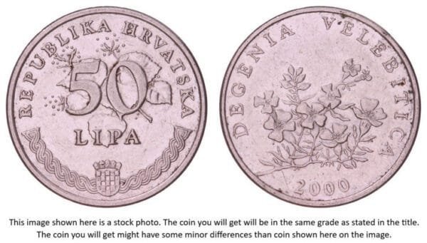 CROATIA 50 lipa 2000 / Latin text / VF