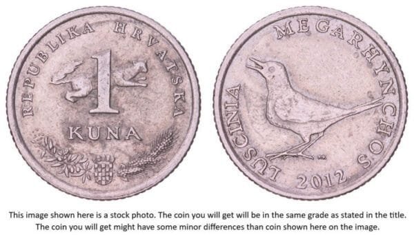 CROATIA 1 kuna 2012 / Latin text / VF