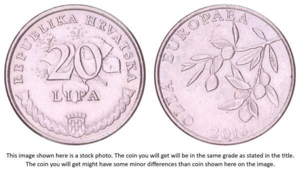CROATIA 20 lipa 2016 / Latin text / VF+
