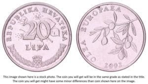 CROATIA 20 lipa 2002 / Latin text / VF+