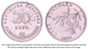 CROATIA 20 lipa 2008 / Latin text / VF+