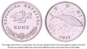 CROATIA 2 kune 2017 / Croatian text / UNC