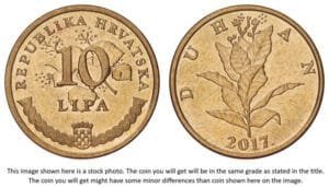 CROATIA 10 lipa 2017 / Croatian text / UNC-