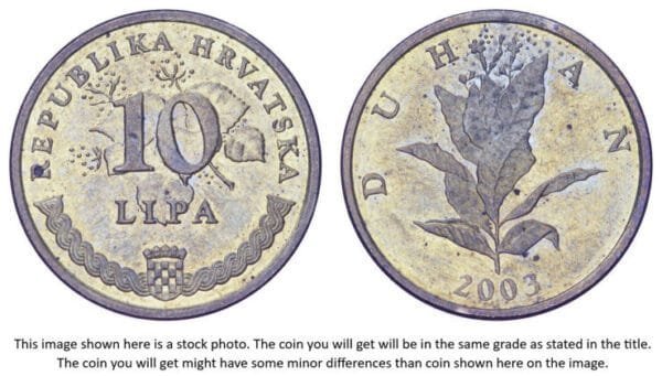CROATIA 10 lipa 2003 / Croatian text / XF-