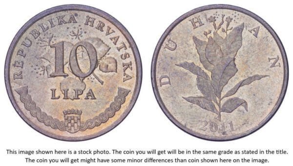 CROATIA 10 lipa 2011 / Croatian text / VF+