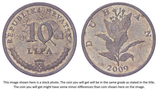 CROATIA 10 lipa 2009 / Croatian text / VF+