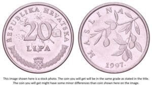 CROATIA 20 lipa 1997 / Croatian text / XF+