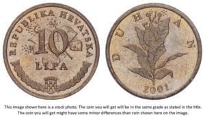 CROATIA 10 lipa 2001 / Croatian text / XF