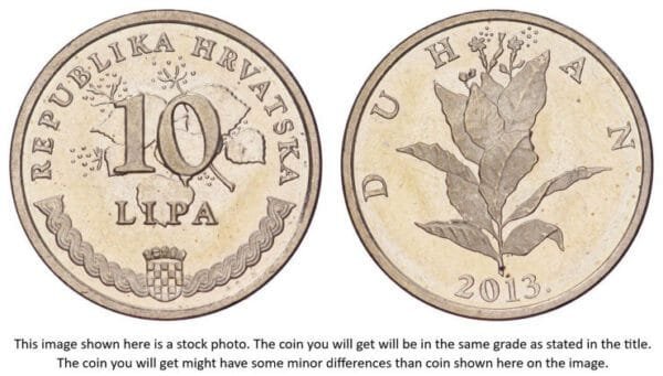 CROATIA 10 lipa 2013 / Croatian text / UNC-