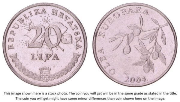 CROATIA 20 lipa 2004 / Latin text / XF-