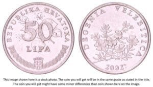 CROATIA 50 lipa 2002 / Latin text / XF-